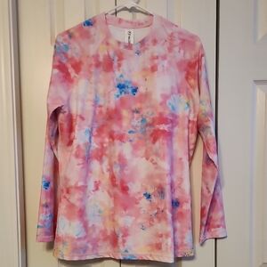 Halcurt Rashguard Cover Up Tie-Dye Long Sleeve Shirt Soze XL
